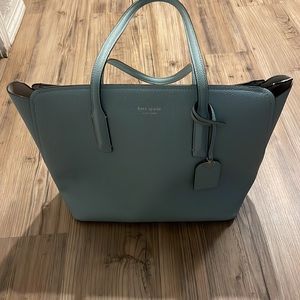 Kate Spade purse tote bag EUC light aqua green